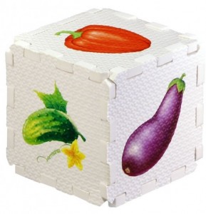 Овощи. Кубик EVA-сортер